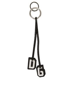 Dolce & Gabbana Key Ring/Bag Charm, Leather, Black, MII, B, 3*